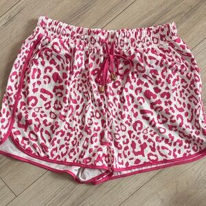 Discount Divas Pink Leopard Print Women's Shorts